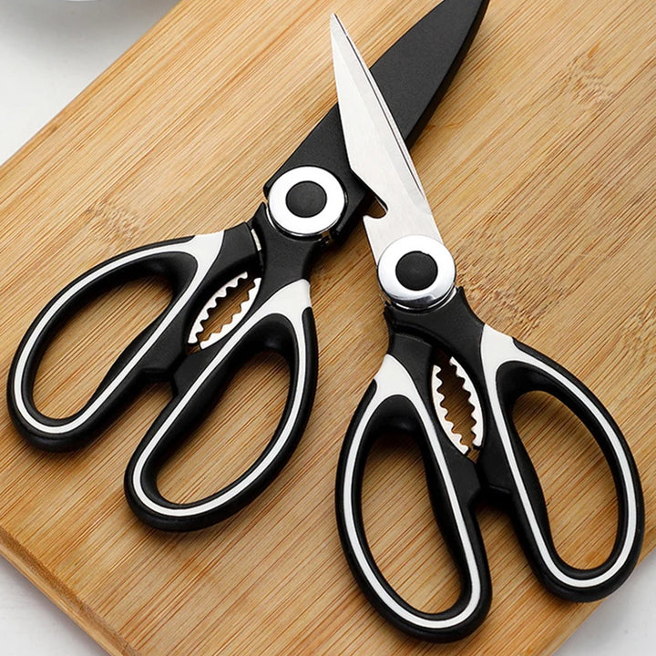 Heavy-duty multifunctional stainless steel kitchen scissors