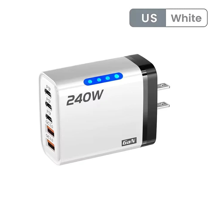 120W GaN 5-port fast wall charger