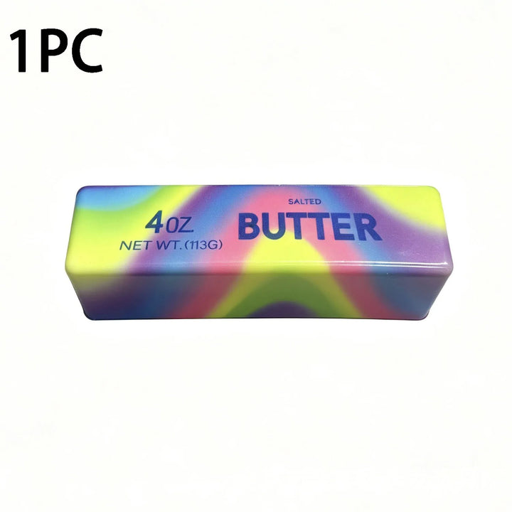 Butter Stick Squishy Toy – in hand for scale (view 4)