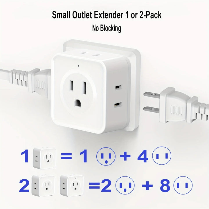 5-outlet wall extender, UL certified power splitter