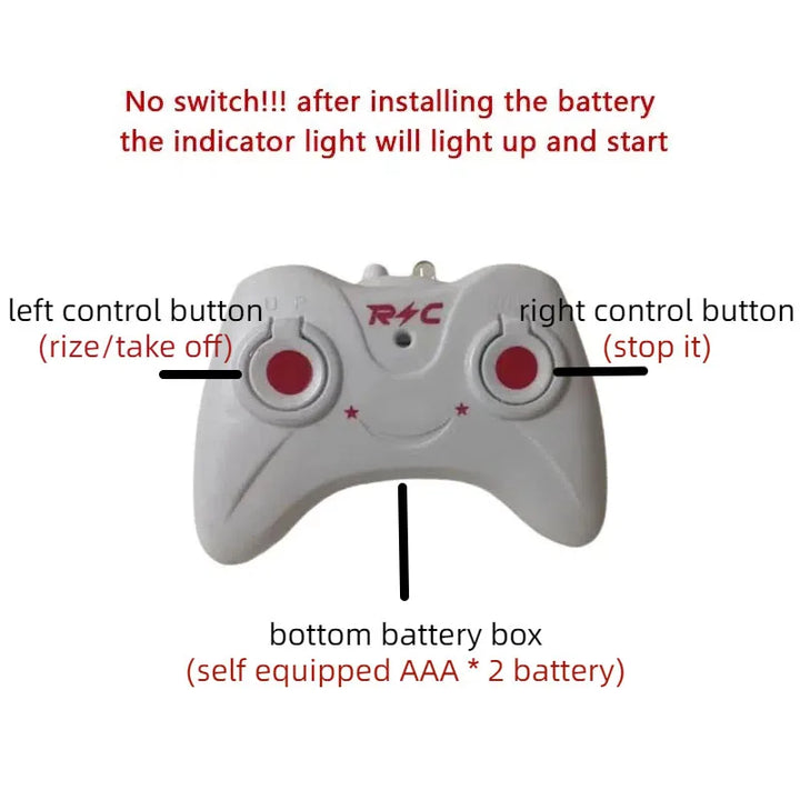 Mini RC helicopter for beginners, rechargeable remote control toy