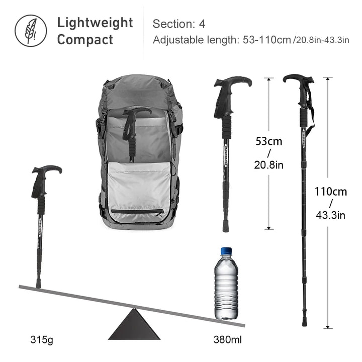 4-Section Folding Trekking Pole