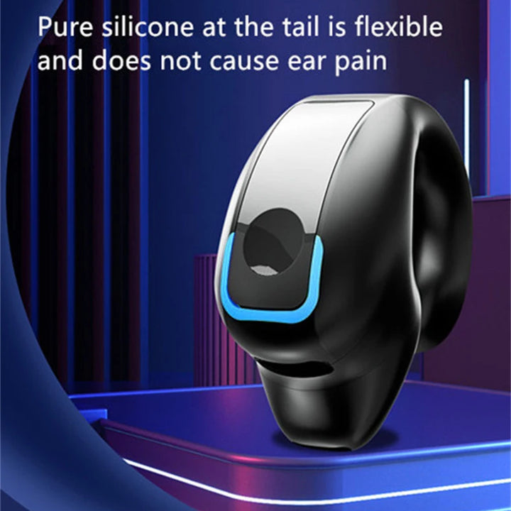Bone conduction clip-on wireless Bluetooth earphone