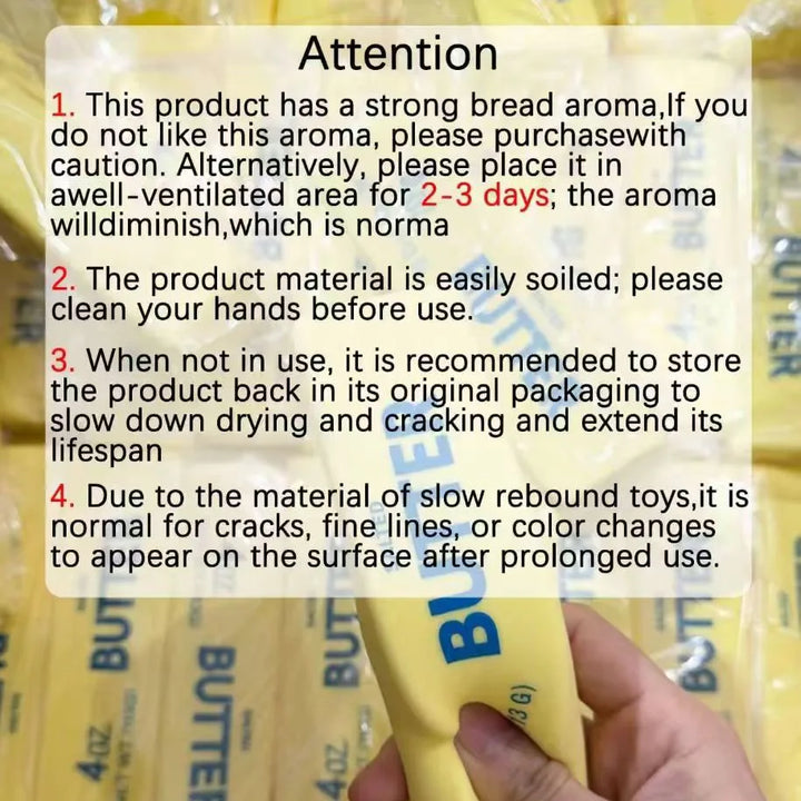 Butter Stick Squishy Toy – packaging
