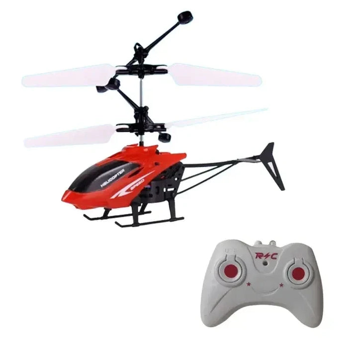 Mini RC helicopter for beginners, rechargeable remote control toy