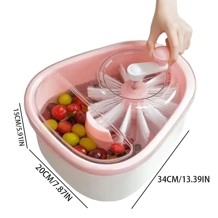 Fruit & Vegetable Cleaner Spinner – size comparison