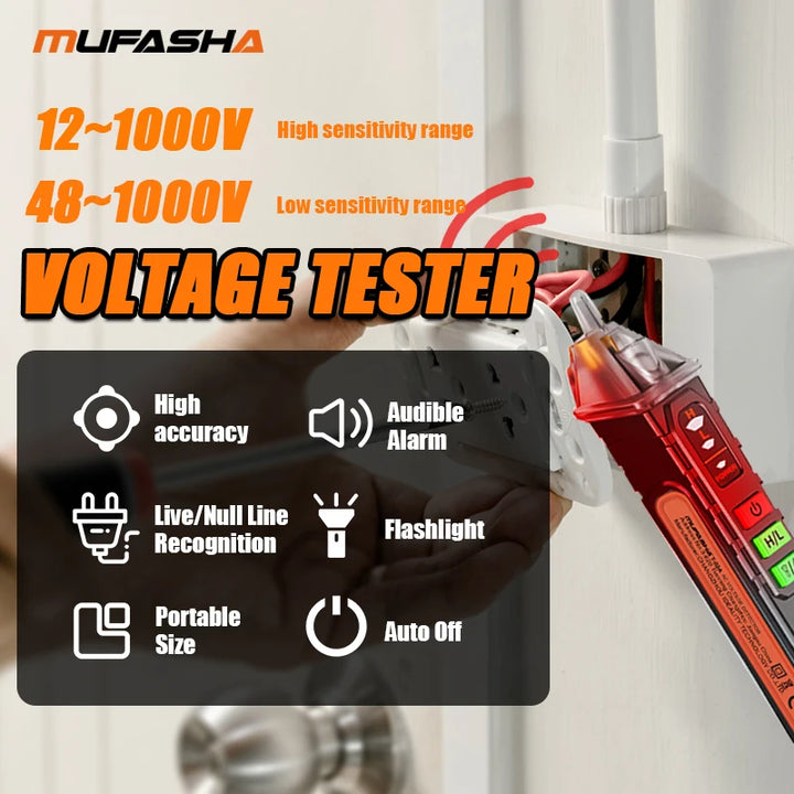 Non-contact AC voltage tester pen