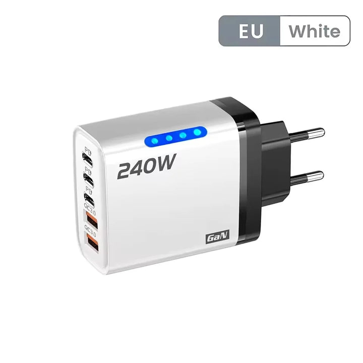 120W GaN 5-port fast wall charger