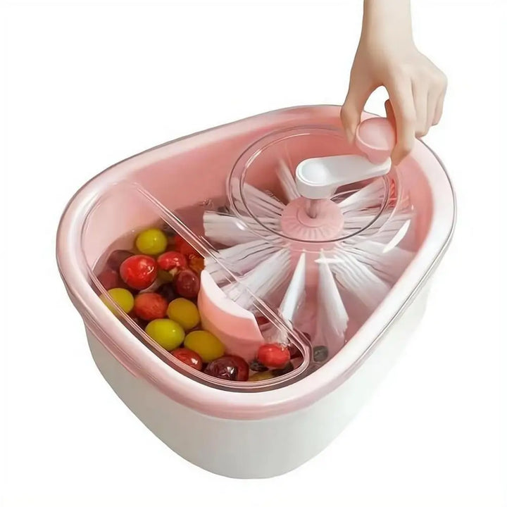Fruit & Vegetable Cleaner Spinner – draining demonstration