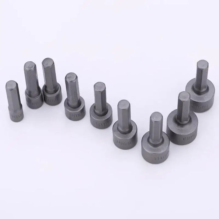 9-piece hex socket and nut driver bit set