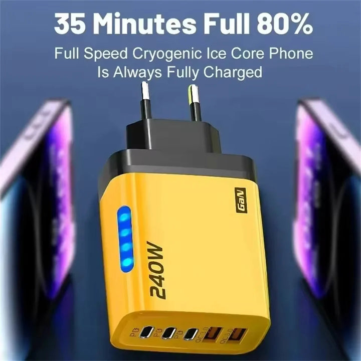 120W GaN 5-port fast wall charger