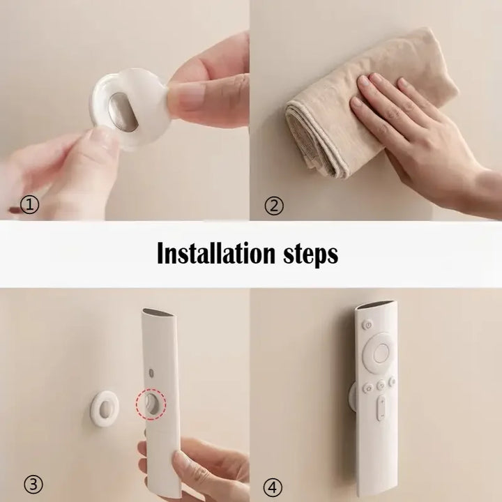 No-drill magnetic remote control wall mount, 3-pack