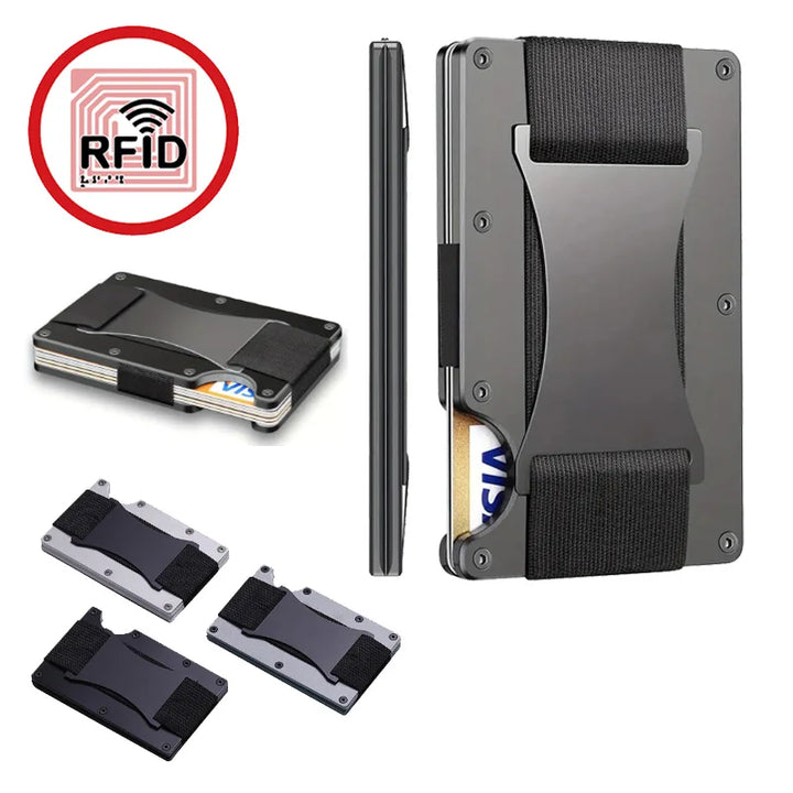 Slim Aluminum Pop-Up Card Holder