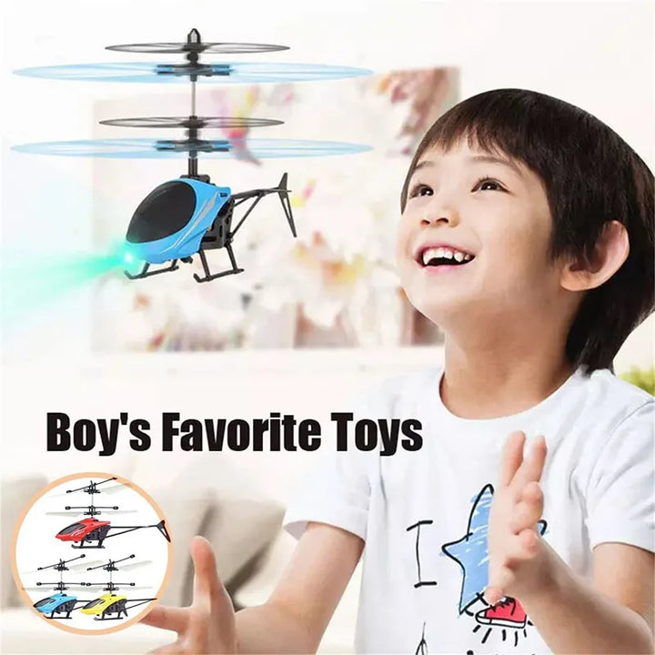 Mini RC helicopter for beginners, rechargeable remote control toy